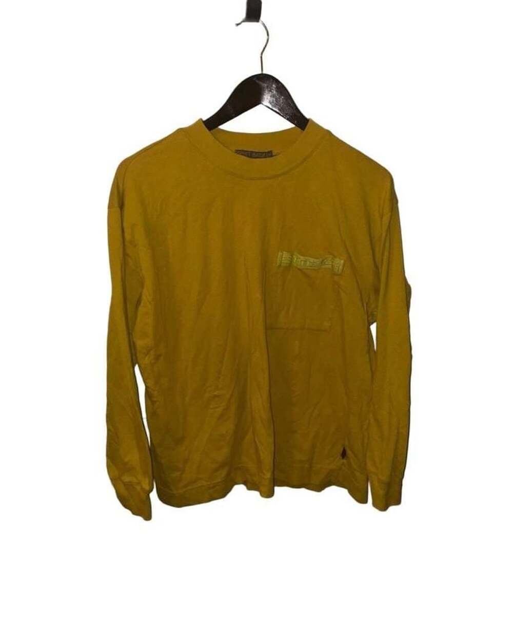 Vintage Esprit Basix Yellow Long Sleeve Crewneck T-Shirt with Chest Pocket Size